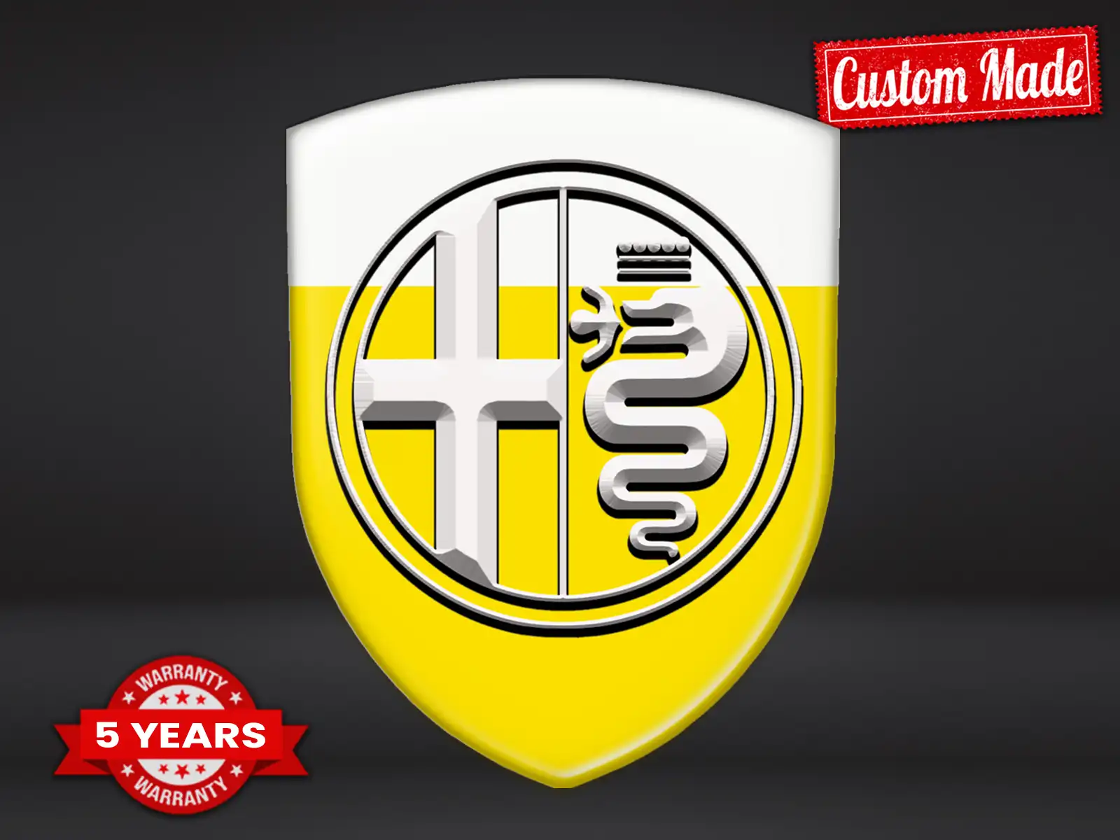 Alfa Romeo Silikonembleme Auto Robust Hochwertig Professionell